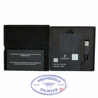 Hublot Classic Fusion Chronograph 45MM Titanium Blue Dial 521.NX.7170.LR 4QVWRN - Beverly Hills Watch Company