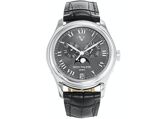 Patek Philippe Annual Calendar Power Reserve Grey Dial 5056p-001 - Beverly Hills Watch Company
