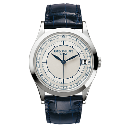 Patek Philippe Calatrava Sector Dial White Gold 38mm Automatic 5296g-001 V5H1RR - Beverly Hills Watch