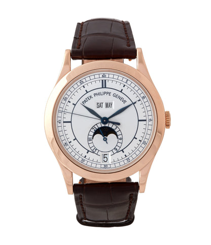 Patek Philippe Annual Calendar Moon Phases Rose Gold Sector Dial 5396r-001 LJ69NH - Beverly Hills Watch Company