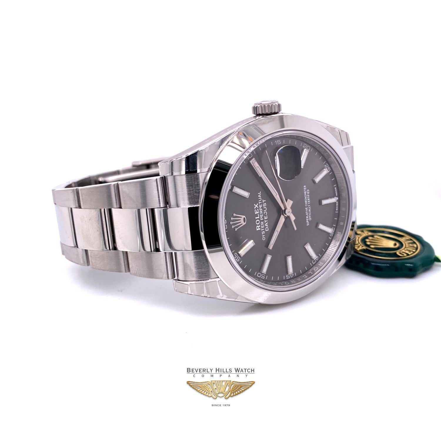 Rolex Datejust 41mm Smooth Bezel Grey Dial 126300 1N5U1V - Beverly Hills Watch Company