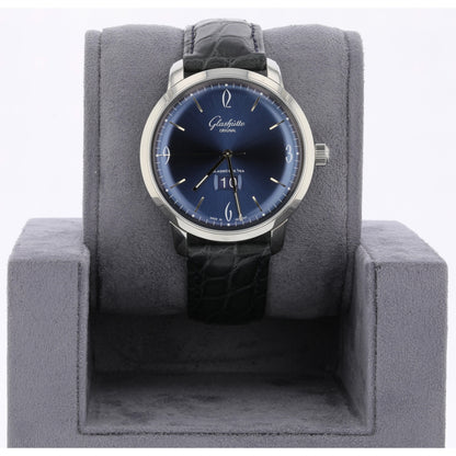 Glashutte Original Sixties Panorama Date Stainless Steel Blue Dial 2-39-47-06-02-04