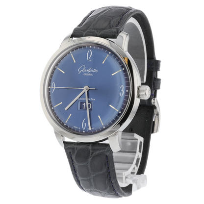 Glashutte Original Sixties Panorama Date Stainless Steel Blue Dial 2-39-47-06-02-04