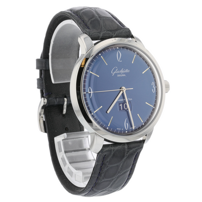 Glashutte Original Sixties Panorama Date Stainless Steel Blue Dial 2-39-47-06-02-04