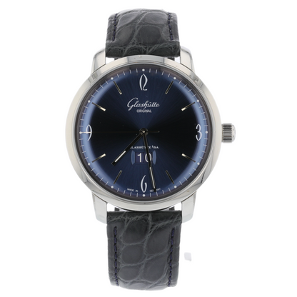Glashutte Original Sixties Panorama Date Stainless Steel Blue Dial 2-39-47-06-02-04