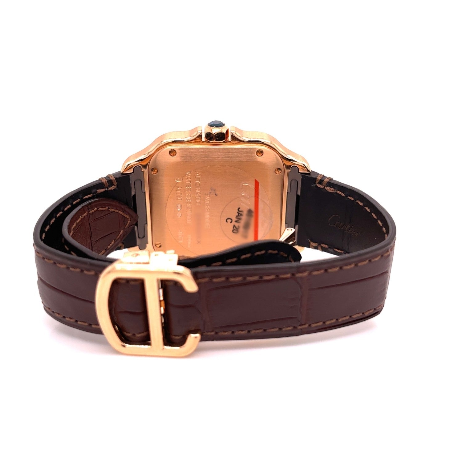 Cartier Santos de Cartier Medium Rose Gold WGSA0012 - Beverly Hills Watch Company