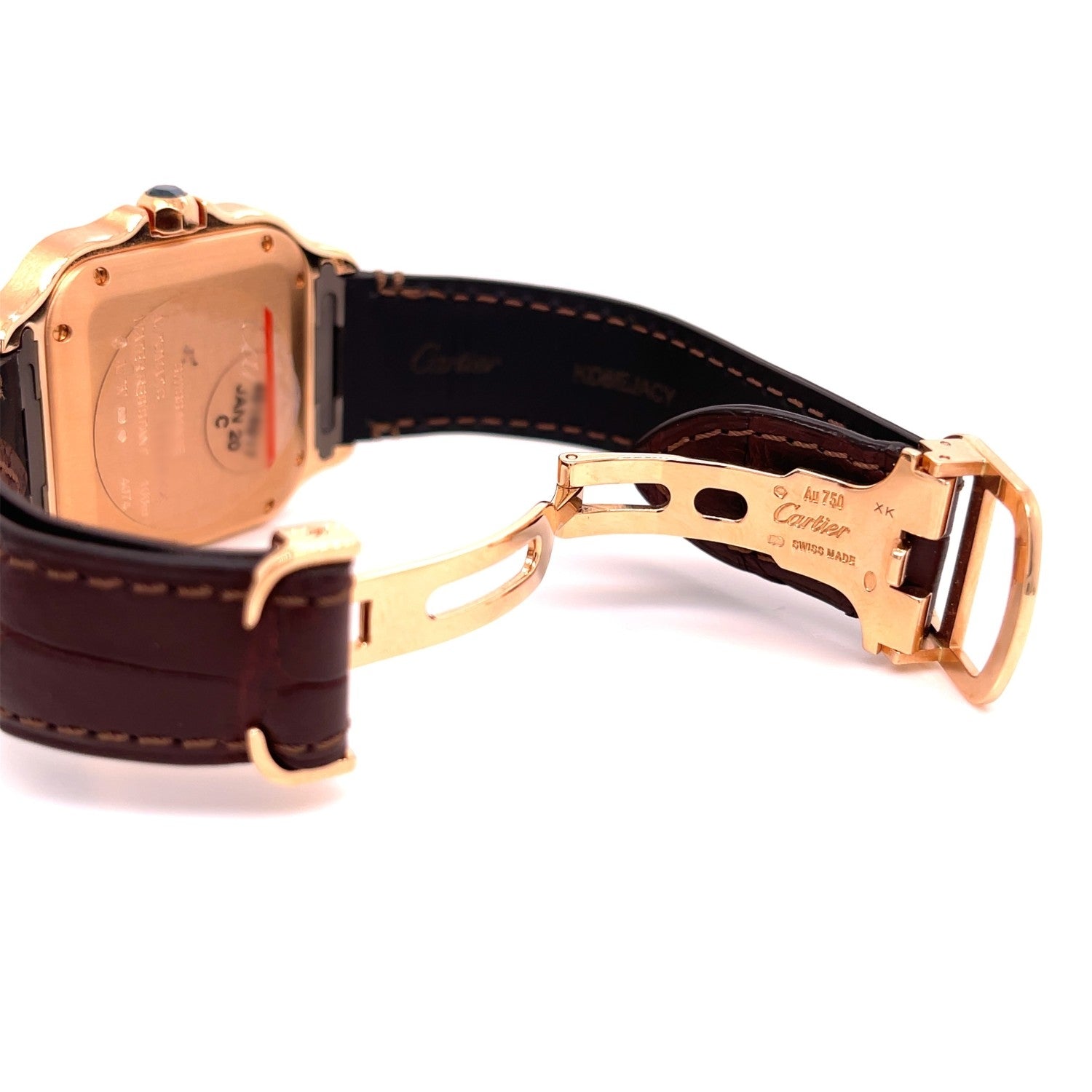 Cartier Santos de Cartier Medium Rose Gold WGSA0012 - Beverly Hills Watch Company