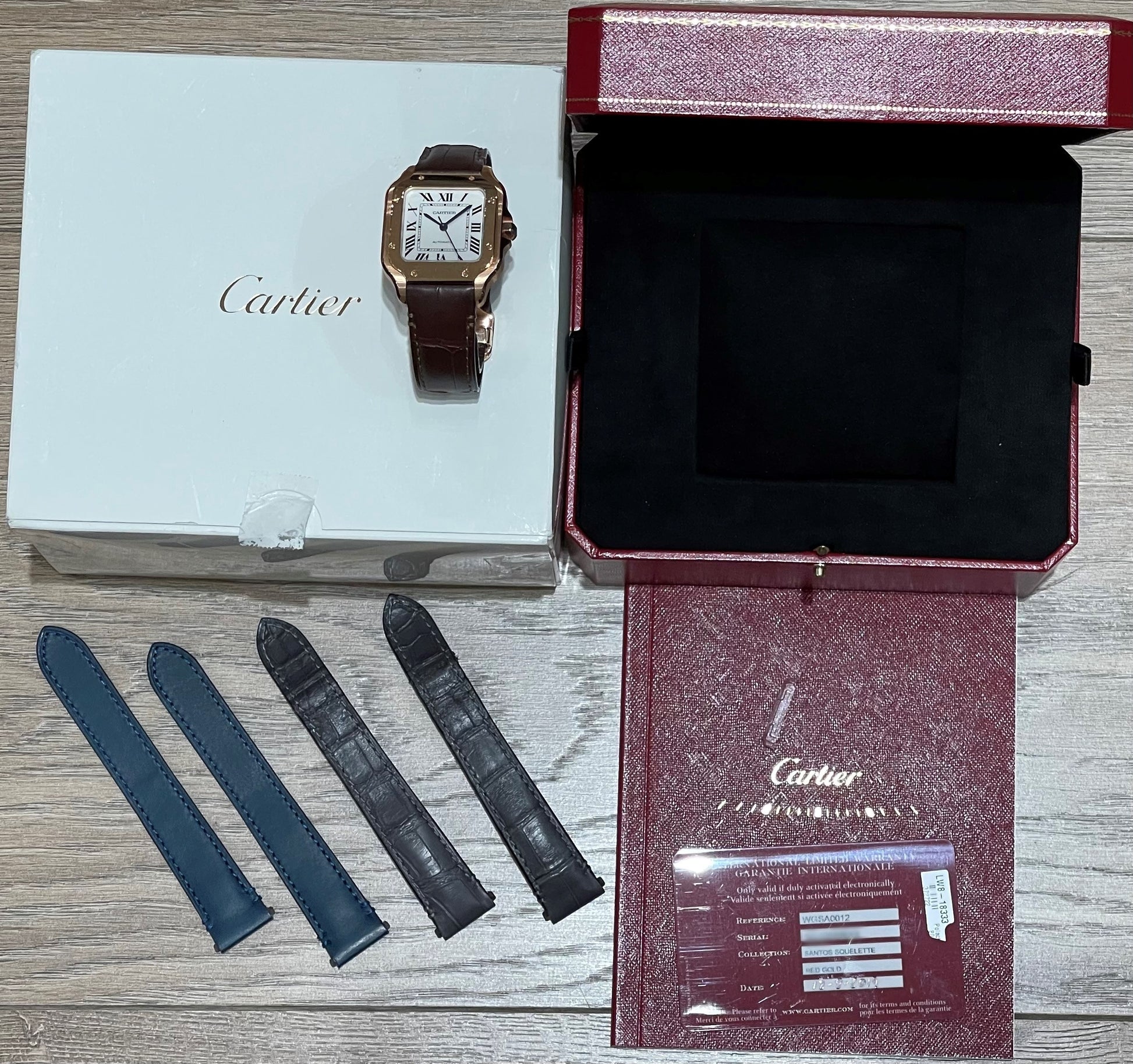 Cartier Santos de Cartier Medium Rose Gold WGSA0012 - Beverly Hills Watch Company