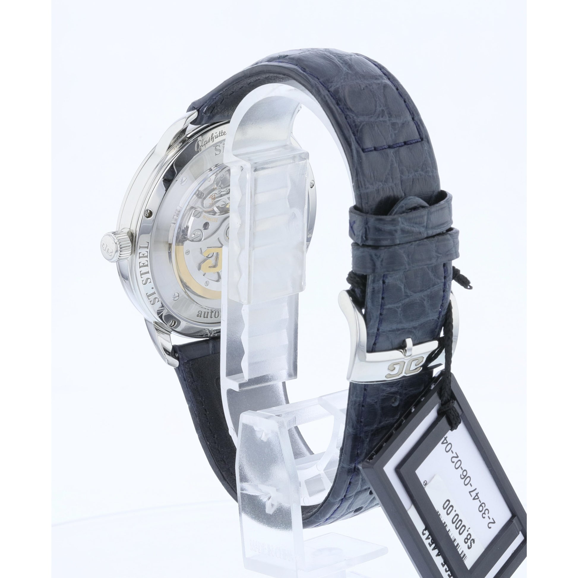 Glashutte Original Sixties Panorama Date Stainless Steel Blue Dial 2-39-47-06-02-04 - Beverly Hills Watch Company