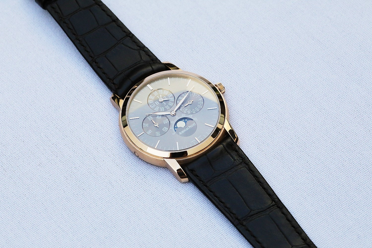 Audemars Piguet Jules Perpetual Calendar Rose Gold 26390OR.OO.D093CR.01 - Beverly Hills Watch Company