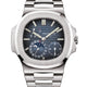 Patek Philippe Nautilus Power Reserve Moon Phases Blue Dial 5712/1a-001 - Beverly Hills Watch Company