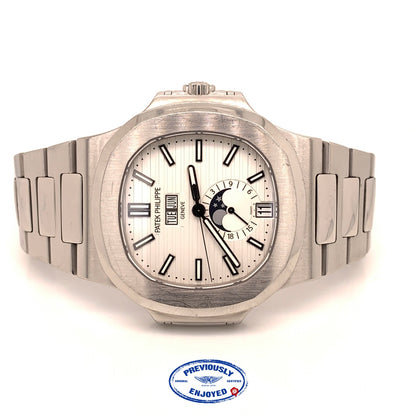 Patek Philippe Nautilus Annual Calendar Stainless Steel Silver Dial 5726/1A-010 2ZV9FJ - Beverly Hills Watch Company