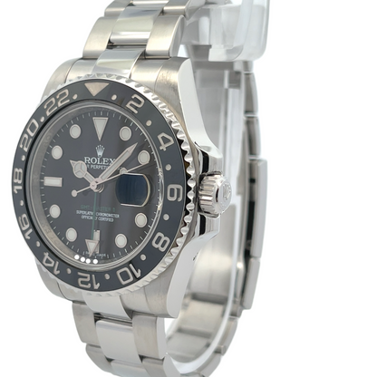 Rolex GMT Master II 40mm Stainless Steel Black Dial 116710LN