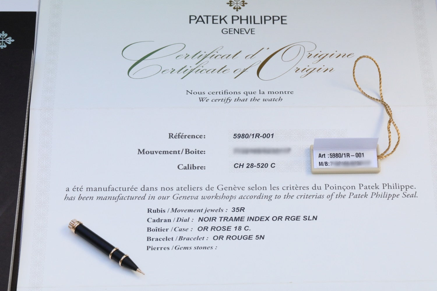 Patek Philippe Nautilus Tiffany & Company Chronograph Rose Gold 5980/1R-001 - Beverly Hills Watch Company