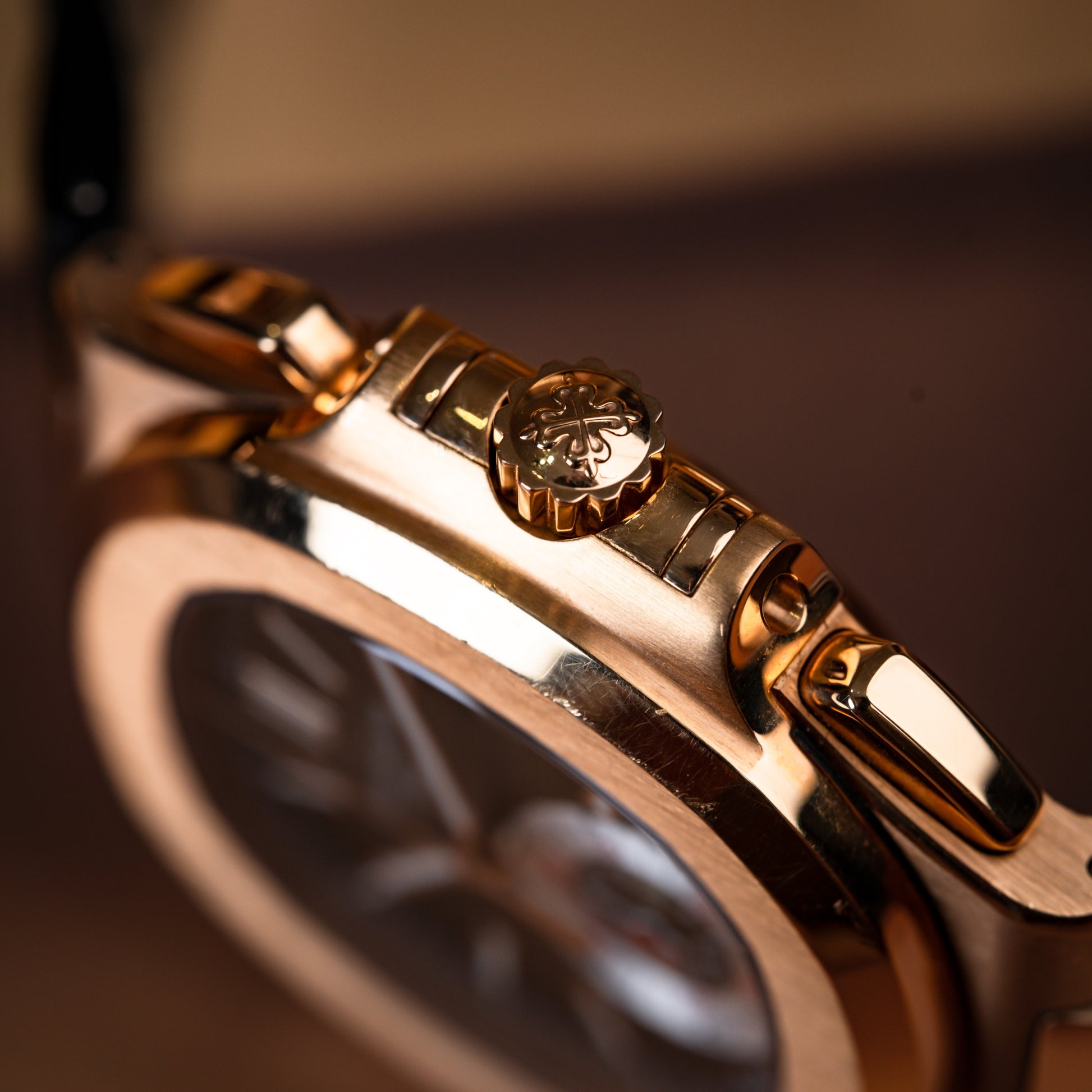 Patek Philippe Nautilus Chronograph Rose Gold  5980R-001 - Beverly Hills Watch Company