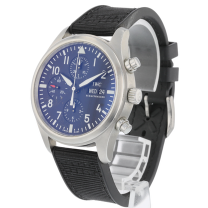 IWC Pilot Chronograph 42mm Stainless Steel Black Dial IW371701