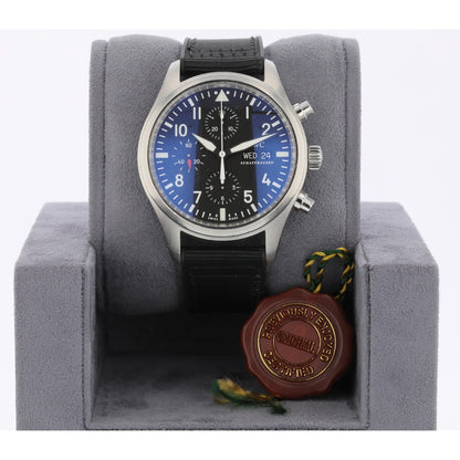 IWC Pilot Chronograph 42mm Stainless Steel Black Dial IW371701