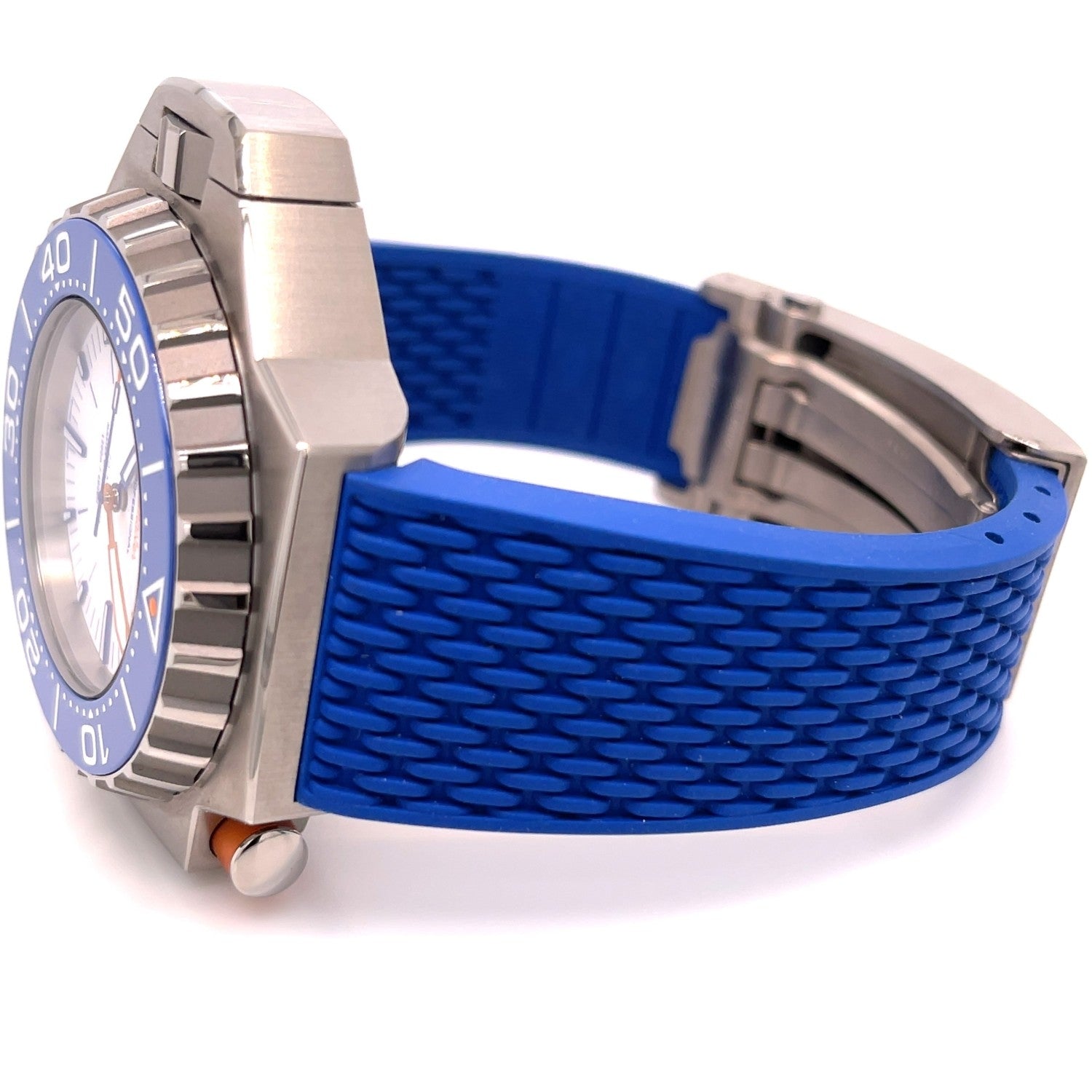 Omega Ploprof Titanium White Dial Steel Bracelet 227.90.55.21.04.001 5ET80T - Beverly Hills Watch Company
