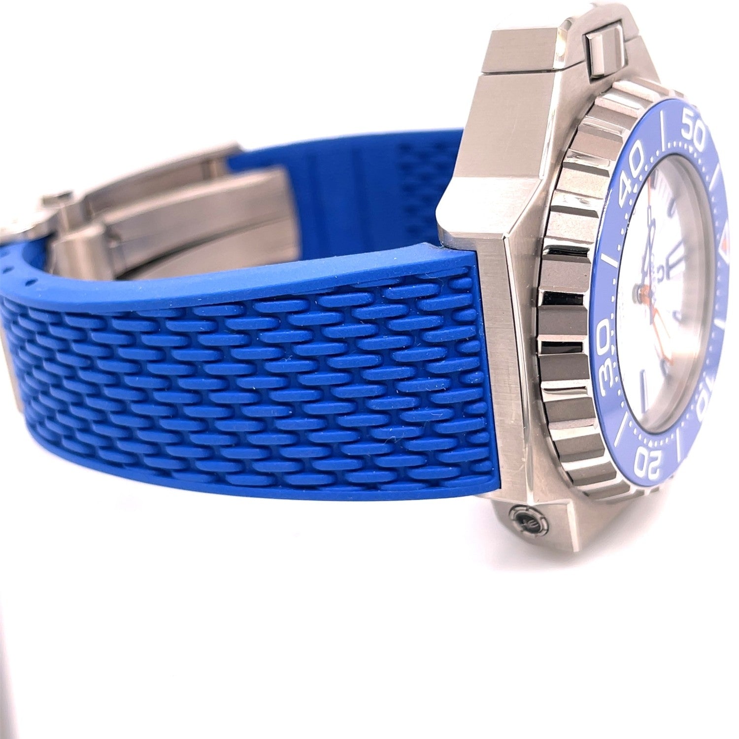 Omega Ploprof Titanium White Dial Steel Bracelet 227.90.55.21.04.001 5ET80T - Beverly Hills Watch Company