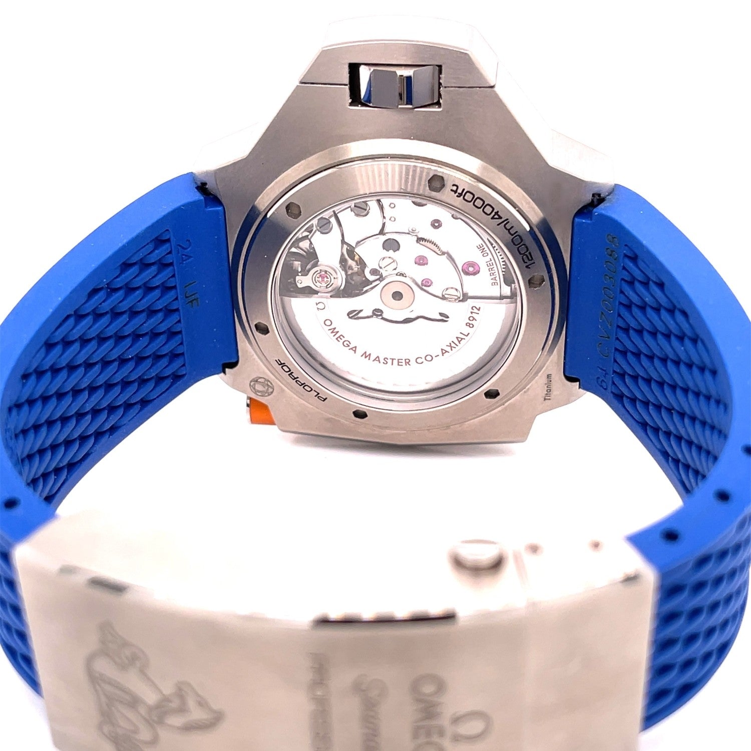 Omega Ploprof Titanium White Dial Steel Bracelet 227.90.55.21.04.001 5ET80T - Beverly Hills Watch Company
