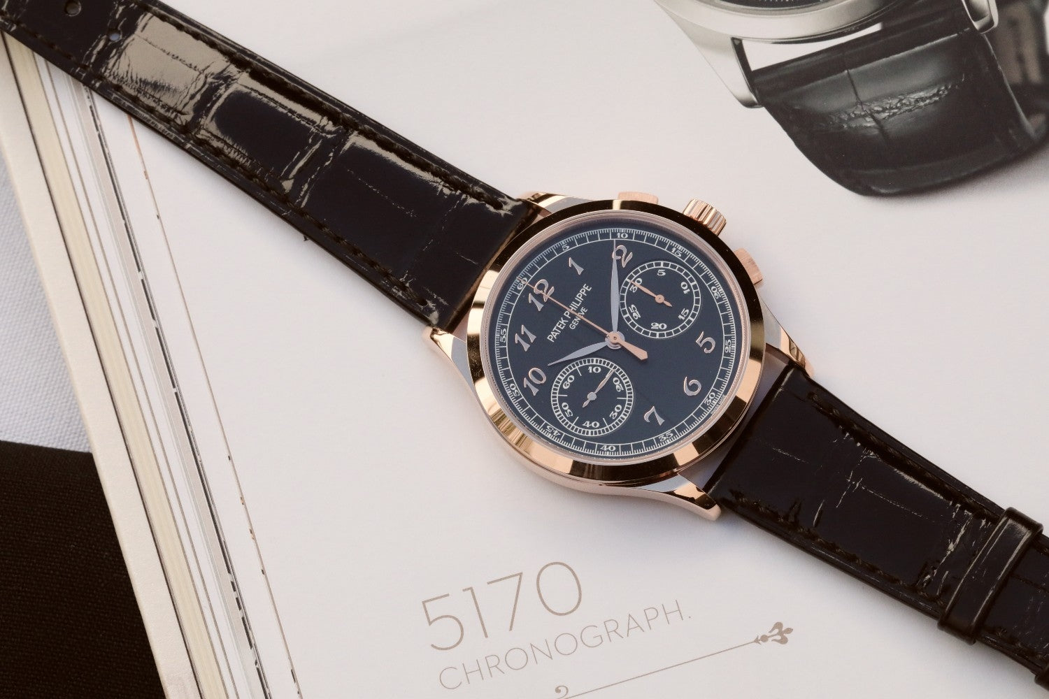 Patek Philippe Complications 39mm Rose Gold Chronograph 5170r-010 - Beverly Hills Watch Company