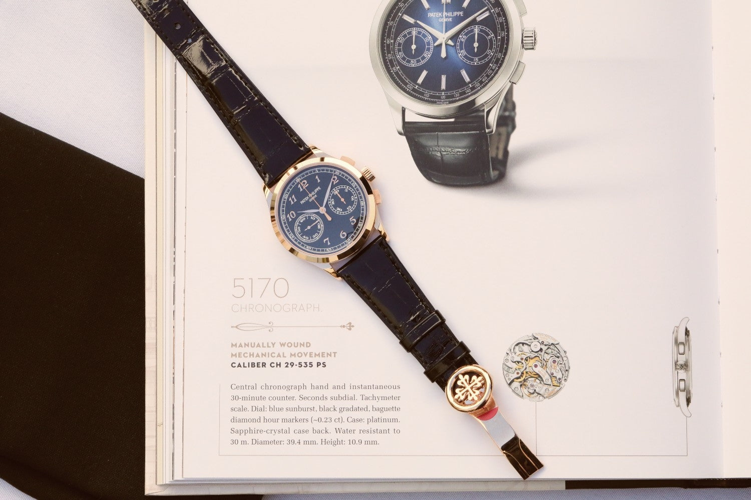 Patek Philippe Complications 39mm Rose Gold Chronograph 5170r-010 - Beverly Hills Watch Company