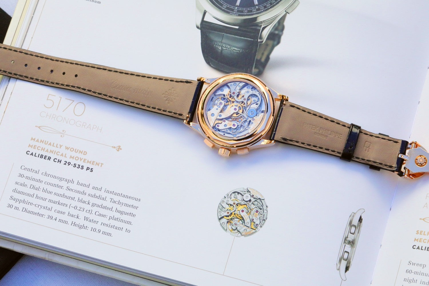 Patek Philippe Complications 39mm Rose Gold Chronograph 5170r-010