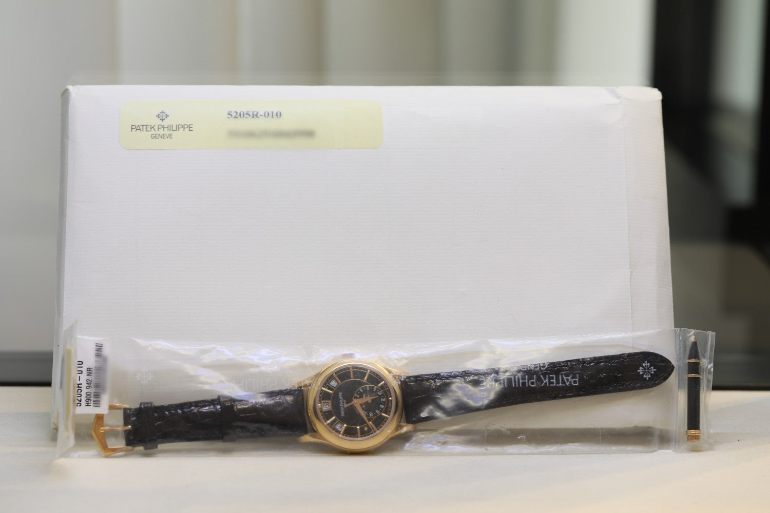 Patek Philippe Annual Calendar 40mm Rose Gold Black Dial 5205R-010 5HLT82 - Beverly Hills Watch