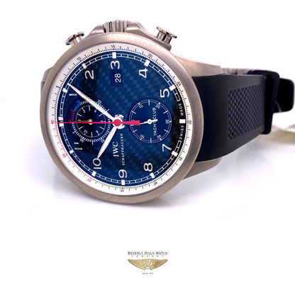 IWC Portuguese Yacht Club 45mm Titanium Case Carbon Fiber Dial IW390212 5llZMQ - Beverly Hills Watch Company