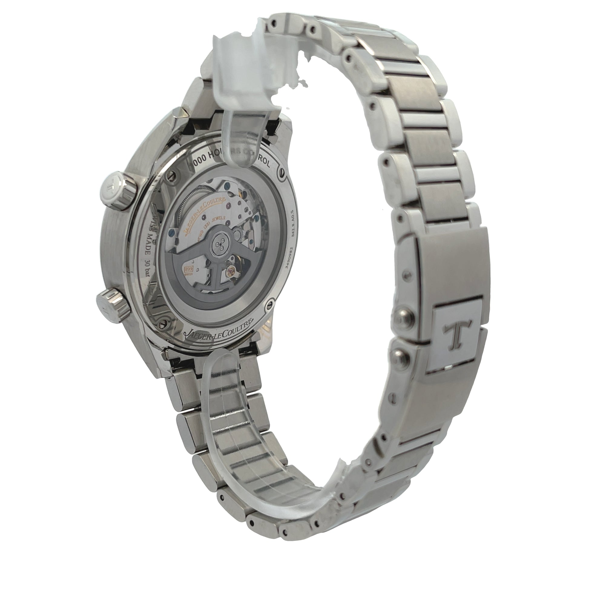 Jaeger LeCoultre Polaris Mariner Date Blue Dial Stainless Steel Q9068180 - Beverly Hills Watch Company