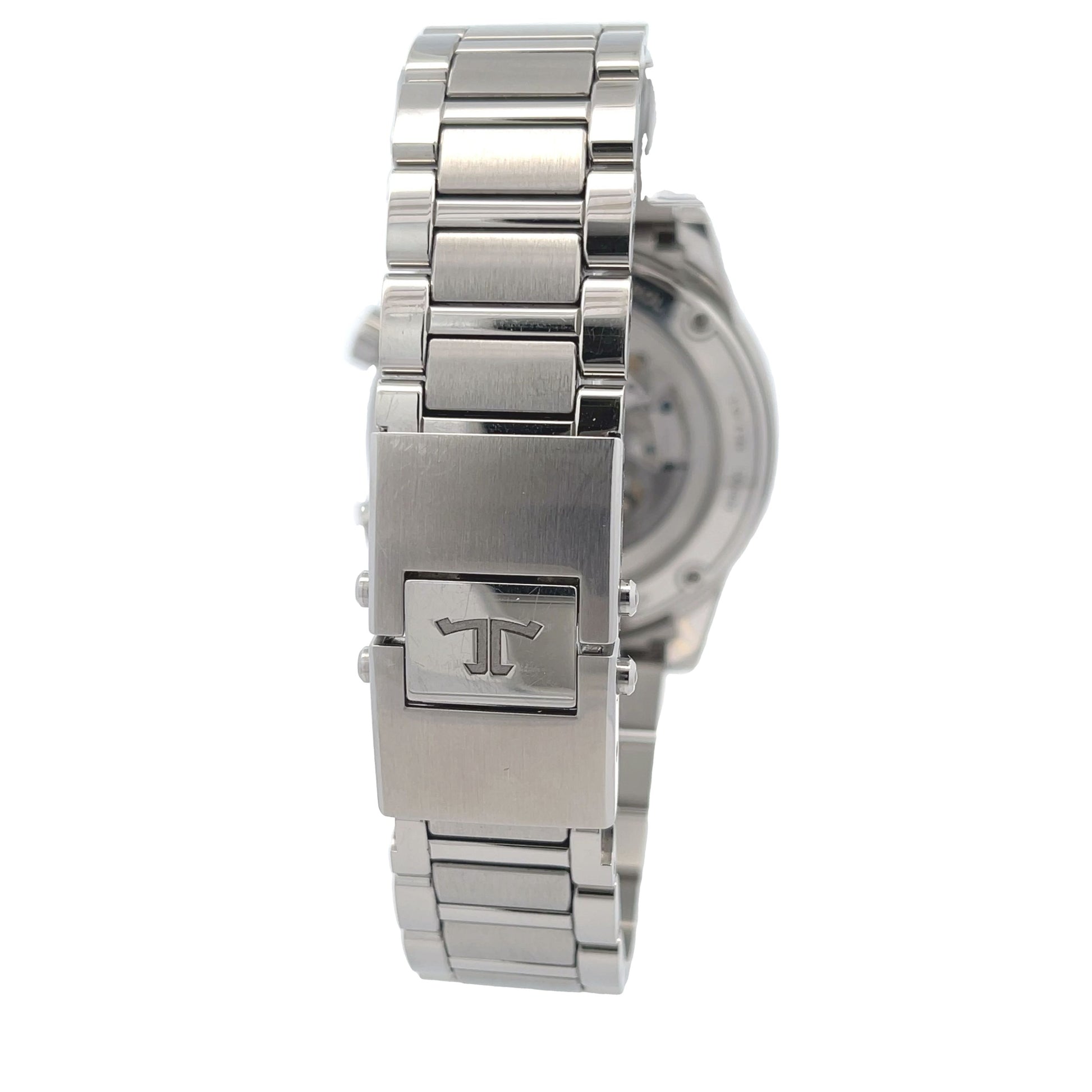 Jaeger LeCoultre Polaris Mariner Date Blue Dial Stainless Steel Q9068180 - Beverly Hills Watch Company