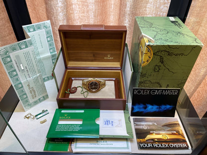 Rolex GMT Master Root Beer Yellow Gold Vintage 16758