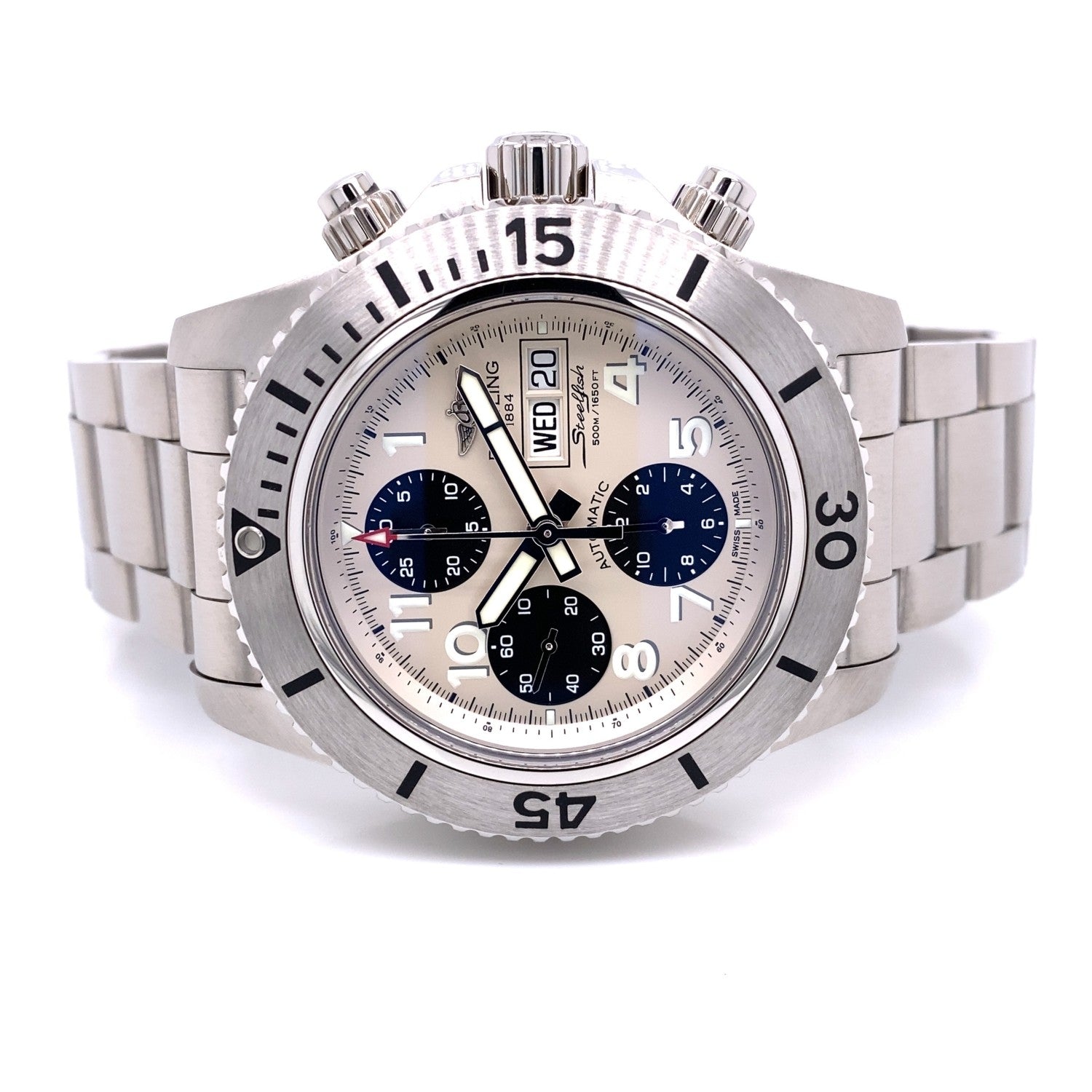 Breitling Superocean Steelfish 44mm Chronograph A13341C3.G782.162A 66LJLV - Beverly Hills Watch Company