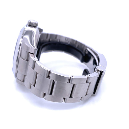 Rolex Airking 40mm Stainless Steel Black Dial Watch 116900 - Beverly Hills Watch Company