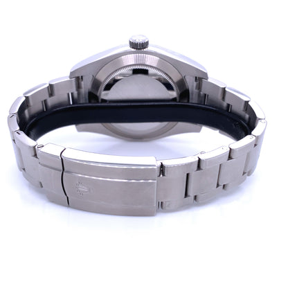 Rolex Airking 40mm Stainless Steel Black Dial Watch 116900 - Beverly Hills Watch Company