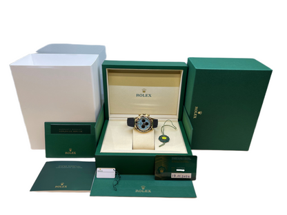 Rolex Daytona Yellow Gold Turquoise Oysterflex 126518LN