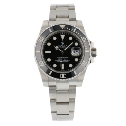 Rolex Submariner 40mm Ceramic Stainless Steel Black Dial 116610LN