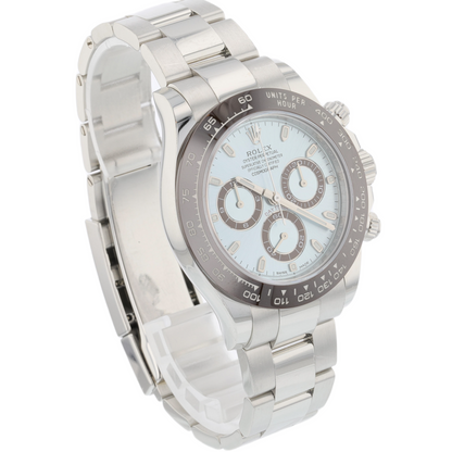 Rolex Daytona Platinum Ice Blue Dial Cerachrom Bezel 116506