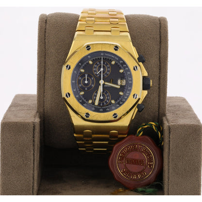 Audemars Piguet Royal Oak Offshore Chronograph 42mm Yellow Gold Blue Dial 25721BA.OO.1000BA.02