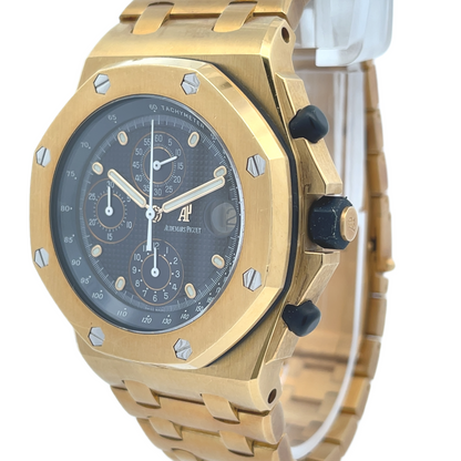 Audemars Piguet Royal Oak Offshore Chronograph 42mm Yellow Gold Blue Dial 25721BA.OO.1000BA.02