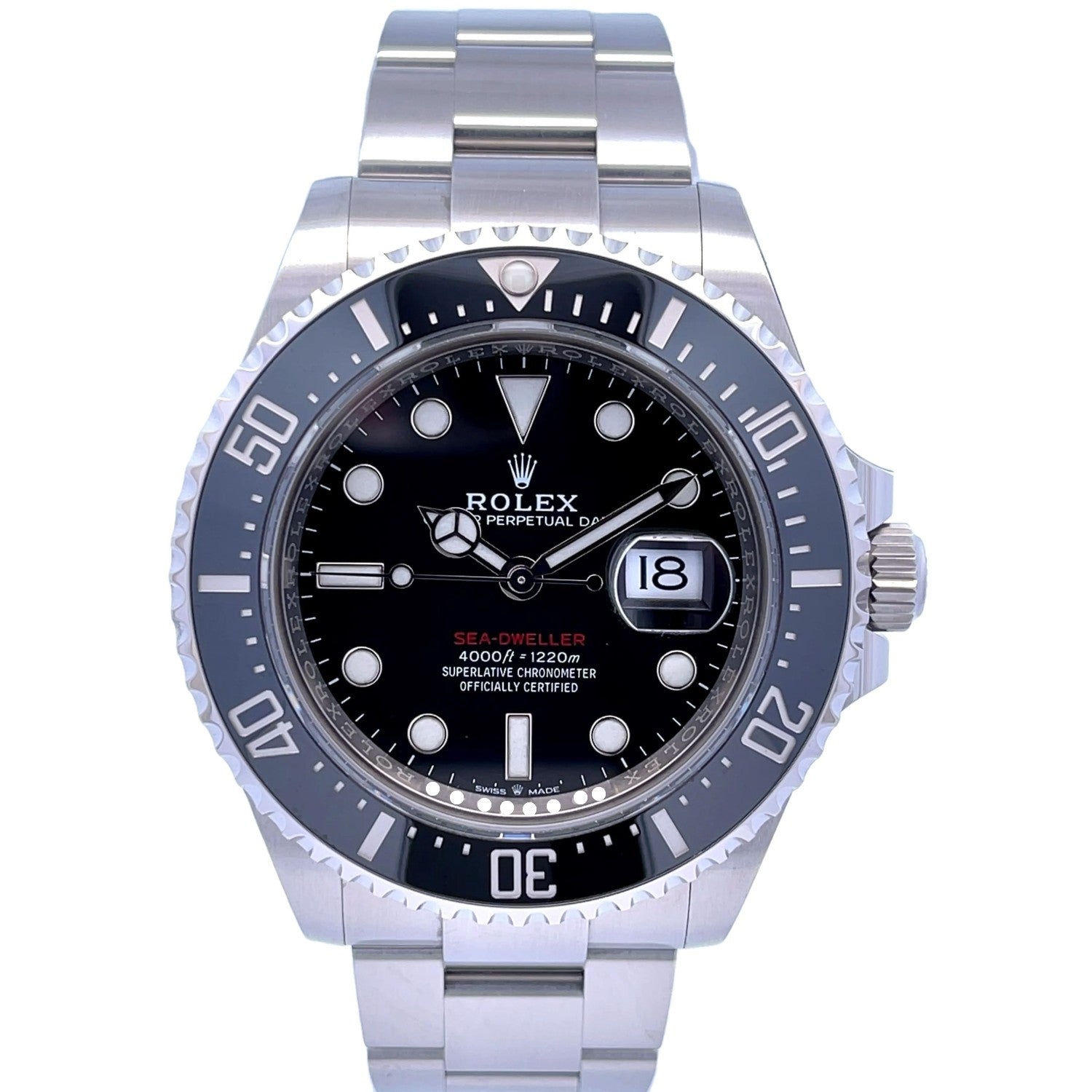 Rolex Sea-Dweller 43mm Ceramic Stainless Steel 126600 - Beverly Hills Watch Company