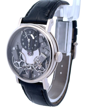Breguet Tradition Manual Wind 37mm 18k White Gold 7027BB/G9/9V6 - Beverly Hills Watch Company