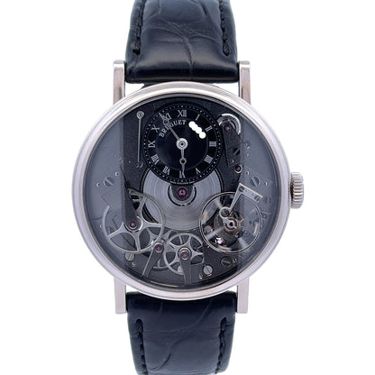 Breguet Tradition Manual Wind 37mm 18k White Gold 7027BB/G9/9V6 - Beverly Hills Watch Company