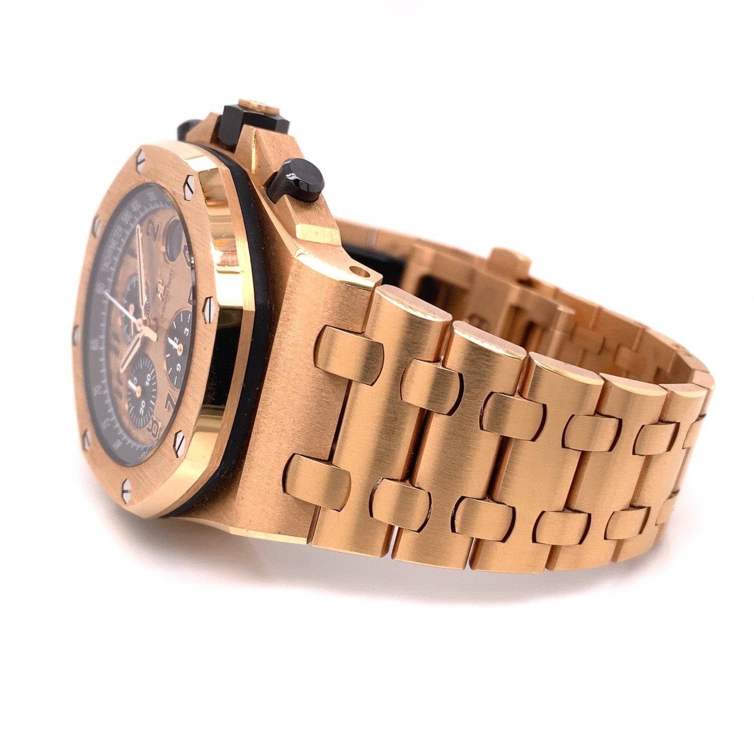 Audemars Piguet Royal Oak Offshore 42mm Rose Gold Chronograph 26470.OR.OO.1000OR.01 6JENJC  - Beverly Hills Watch Company