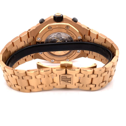 Audemars Piguet Royal Oak Offshore 42mm Rose Gold Chronograph 26470.OR.OO.1000OR.01 6JENJC  - Beverly Hills Watch Company
