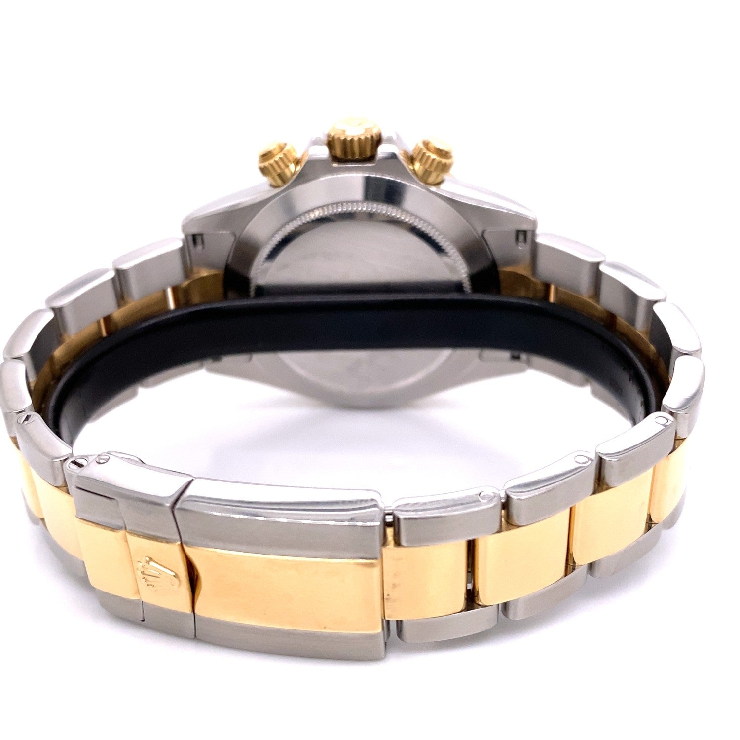 Rolex Daytona Yellow Gold Stainless Steel White Dial 116523 6WY451 - Beverly Hills Watch Company