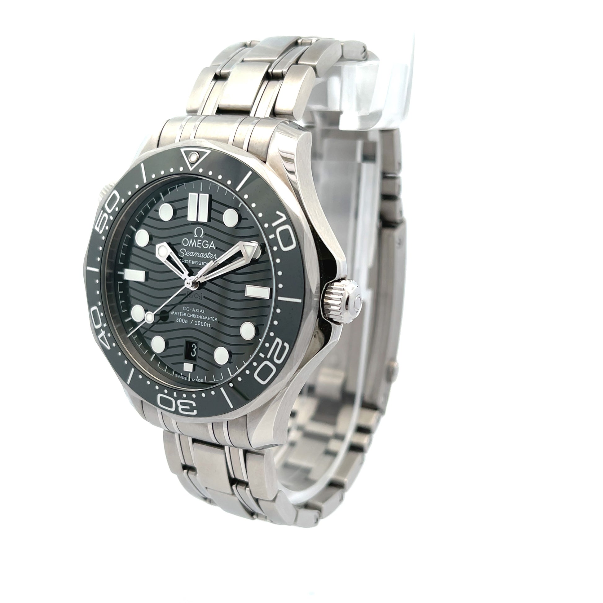 Omega Diver 300m Co-Axial Chronometer 42mm Green Dial 210.30.42.20.10.001 - Beverly Hills Watch Company