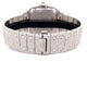 Cartier Santos de Cartier Medium Stainless Steel Customized Diamond Watch WSSA0029 - Beverly Hills Watch Company