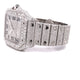 Cartier Santos de Cartier Medium Stainless Steel Customized Diamond Watch WSSA0029 - Beverly Hills Watch Company