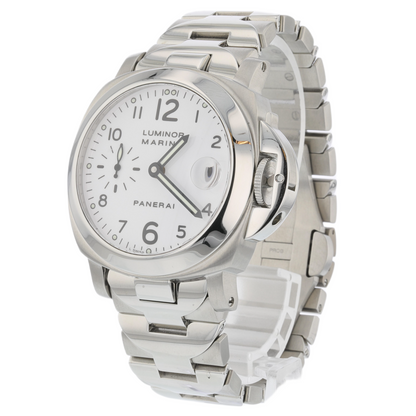 Panerai Luminor Marina 40MM White Dial Bracelet PAM00051